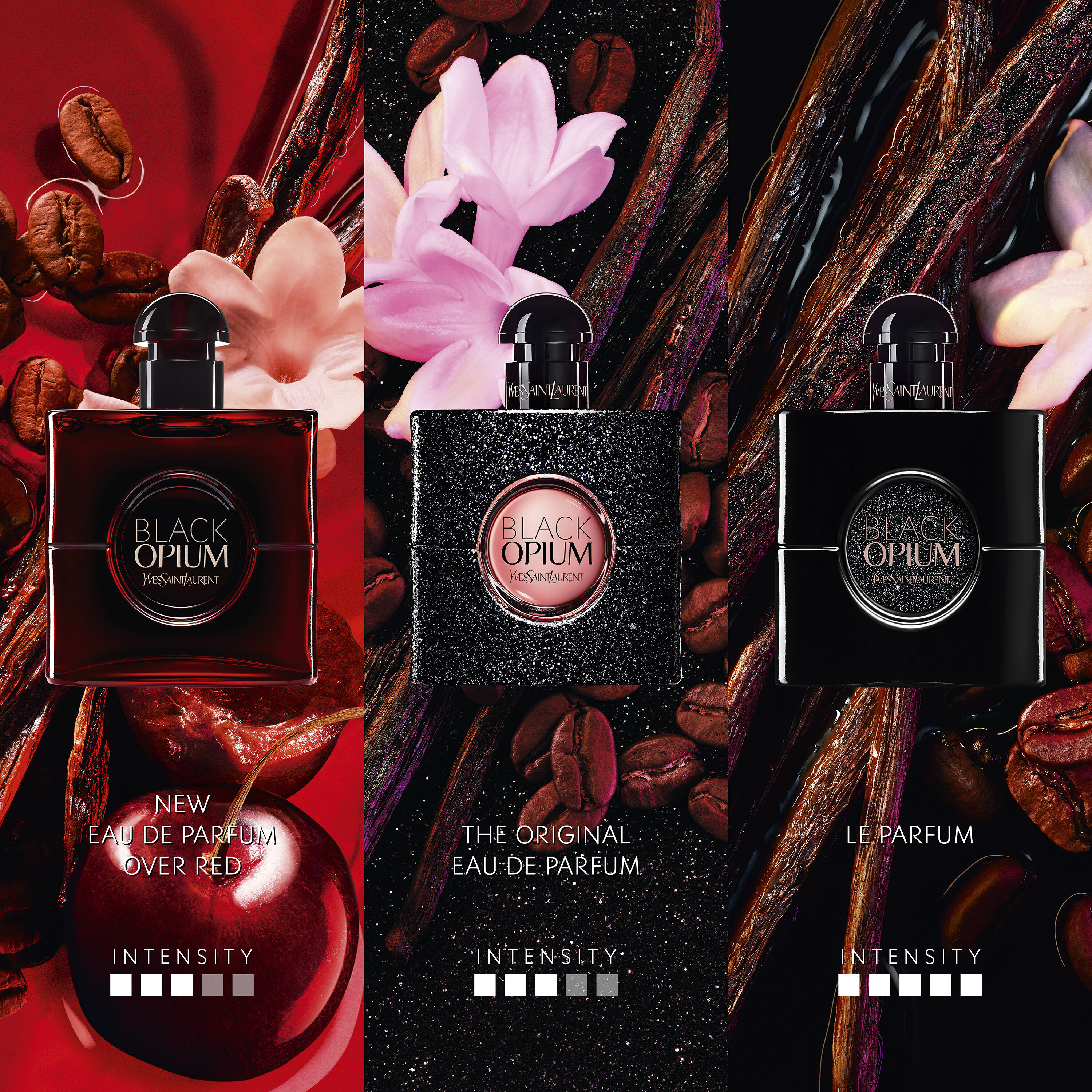 BLACK OPIUM EAU DE PARFUM OVER RED