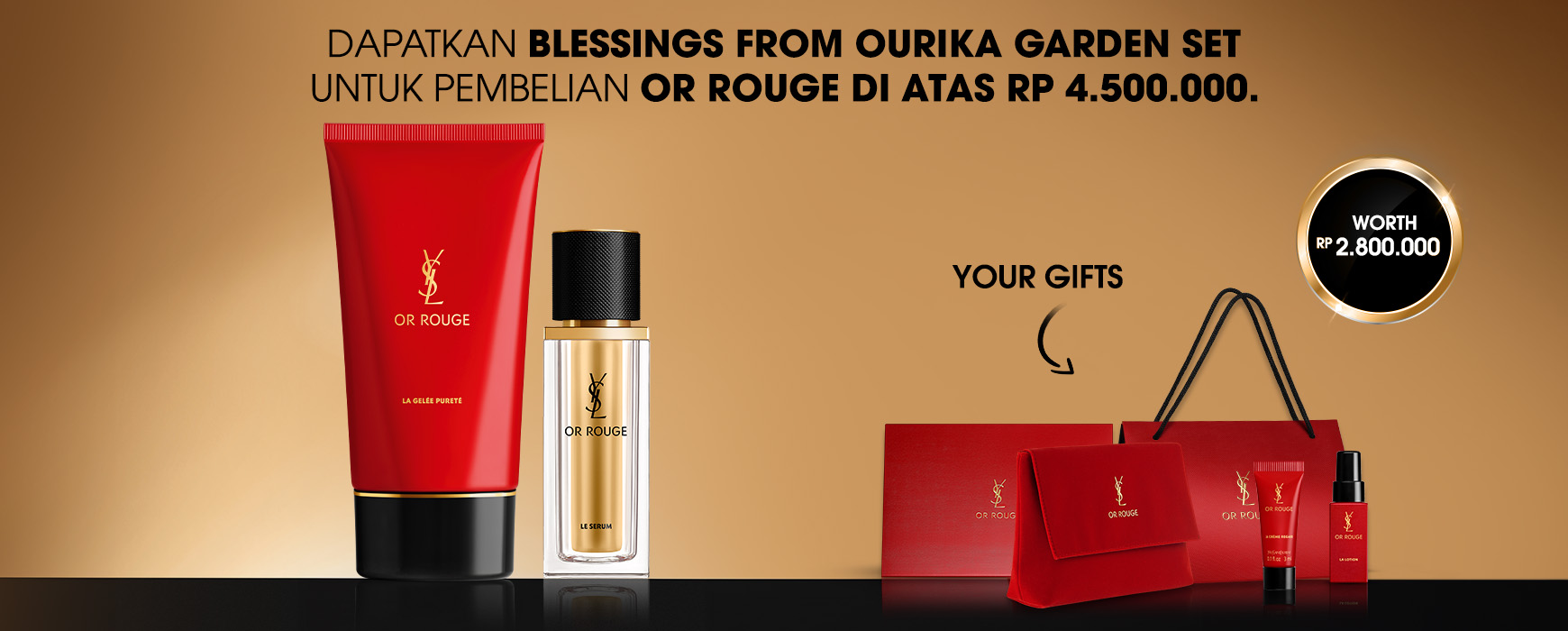 Or Rouge Le Sérum - Luxury Skincare oleh YSL Beauty